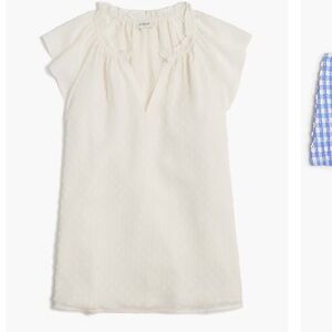 Cream Textured Sleeveless Top